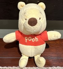 Disney Baby Winnie the Pooh Bear Rattle Plush 7"