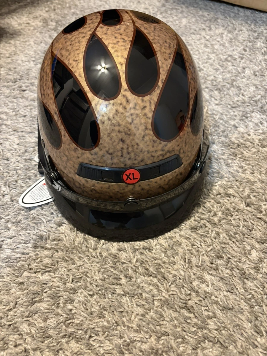 Casque BMX/motocross Vega Taille L - Certifié DOT Et Snell, Couleur Jaune/blanc/noir, Occasion