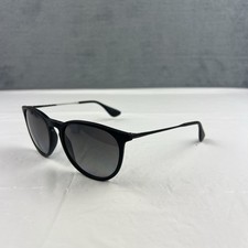 Pre-Owned Ray-Ban Erika RB4171 622/T3 54-18-145 Polarized Black Sunglasses