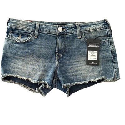 True Religion Joey Cut-Off Low Rise Cut Off Short W30