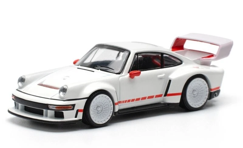 PORSCHE Singer DLS Turbo (Track)  - white - PopRace 1:64