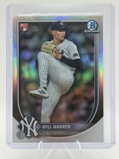 2025 Bowman Chrome #79  Will Warren Red Rookie Logo ⭐️