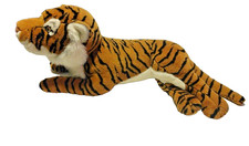 Vintage Realistic Siberian Tiger Plush Large 24 Inch Stuffed Animal