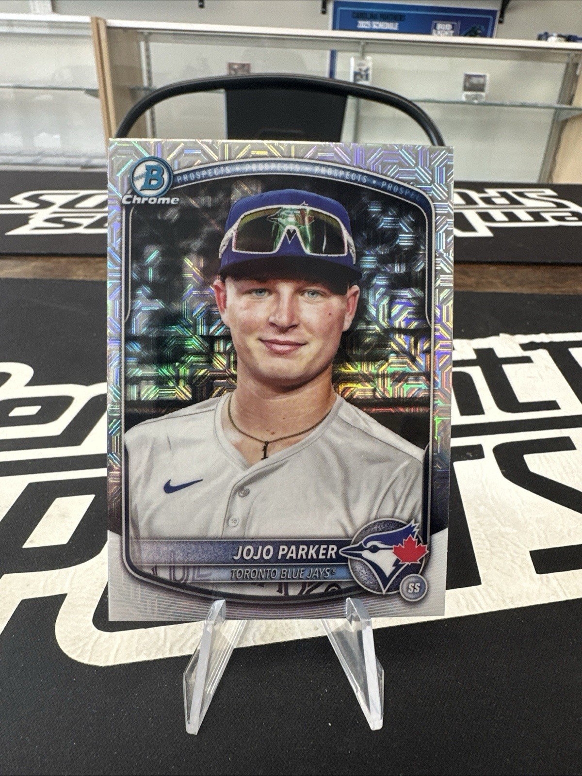 2025 Bowman Draft Jojo Parker Image Variation Mojo Refractor Blue Jays BDC-8 #1