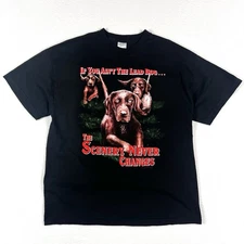 Vintage 90s Labrador Dog If You Ain't the Lead Black Men’s XL T-Shirt