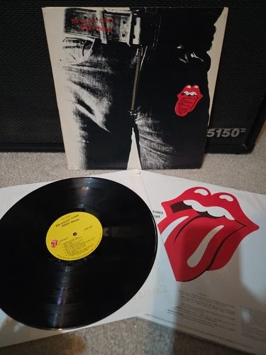 Rolling Stones Sticky Fingers Lp Vinyl 1971 1st Press Zipper/Hype/Insert EX/EX