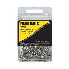 Woodland Scenics Hobby Supply 2" Foam Nails New