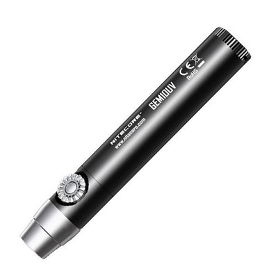 Nitecore GEM10UV GEMSTONE IDENTIFICATION Flashlight -3W 365nm UV-A LED - NO Batt
