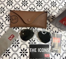 Ray Ban Aviator Sunglasses Classic Authentic RB3025 L0205 58mm Green Lens