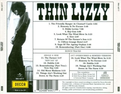 THIN LIZZY - THIN LIZZY [LIMITED EDITION] NEW CD