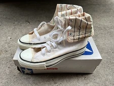 Vintage Converse Chuck Taylor All Star Extra Hi Top Size 5 USA Striped w/ Box