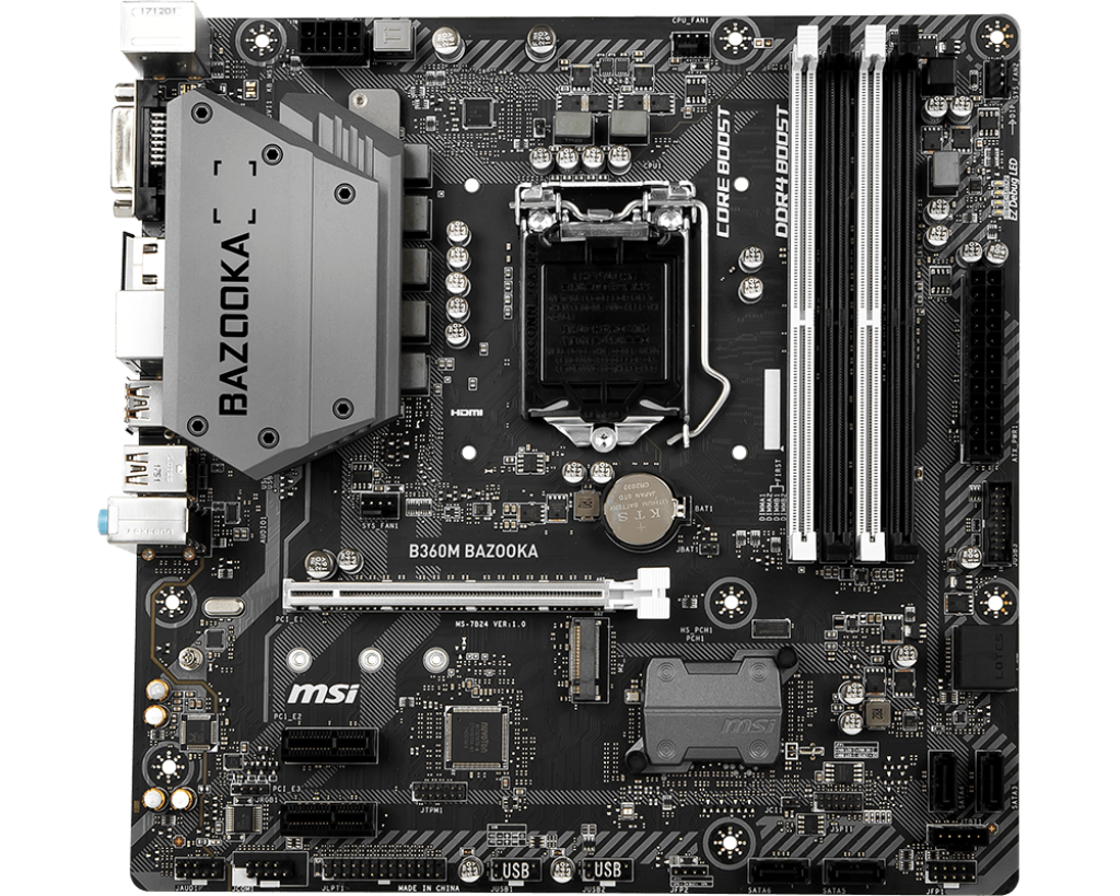 FOR MSI B360M BAZOOKA DDR4 64GB LGA1151 8TH Gen 24.4 cm