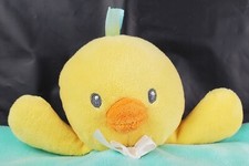 Magic Years 12" My First Easter Plush Duck Rattle Lovey Security Blanket - EUC
