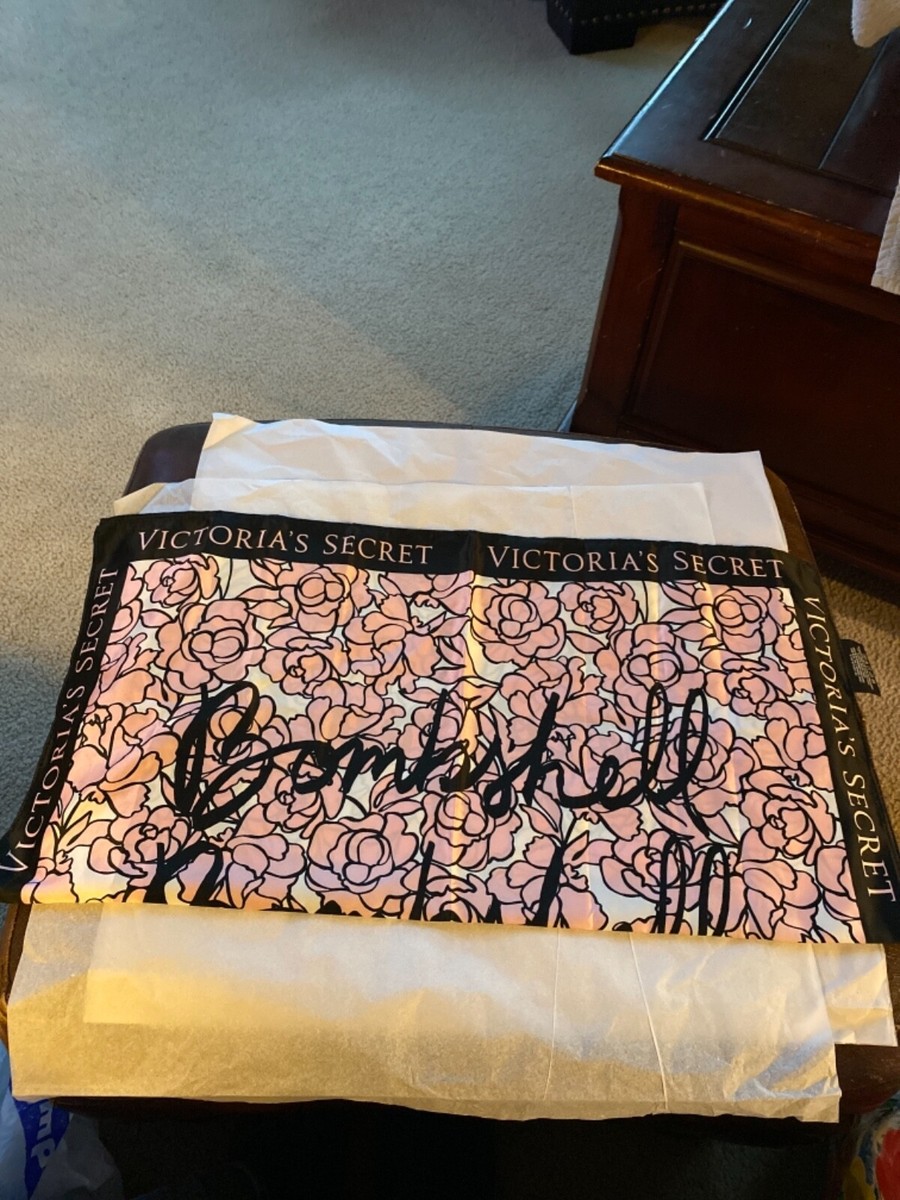 VICTORIA SECRET Fashionable Cute Square Womens Silk Scarf Pink