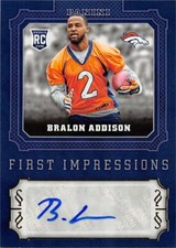 Bralon Addison signed Football Card 2016 Panini First Impressions Rookie #FIBA