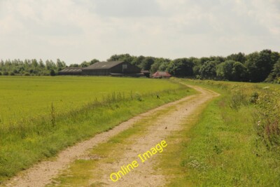 Foto 6x4 Cold Harbour Farm Stenigot Blick vom Lindsey Trail nach Cold c2014