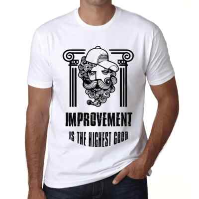 Herren Grafik T-Shirt Verbesserung ist das höchste Gut   Improvement Is
