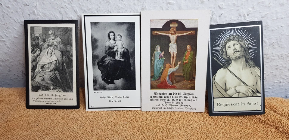 15 x Sterbebild,  Gedenkbild, Totenzettel, MIX ,   EßLEBEN b. SCHWEINFURT - Bild 2 von 4