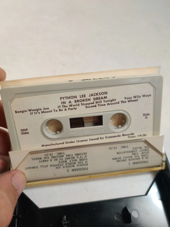 Python Lee Jackson-Rod Stewart- In A Broken Dream *Cassette 1972 GNP Crescendo Foto 4 de 4