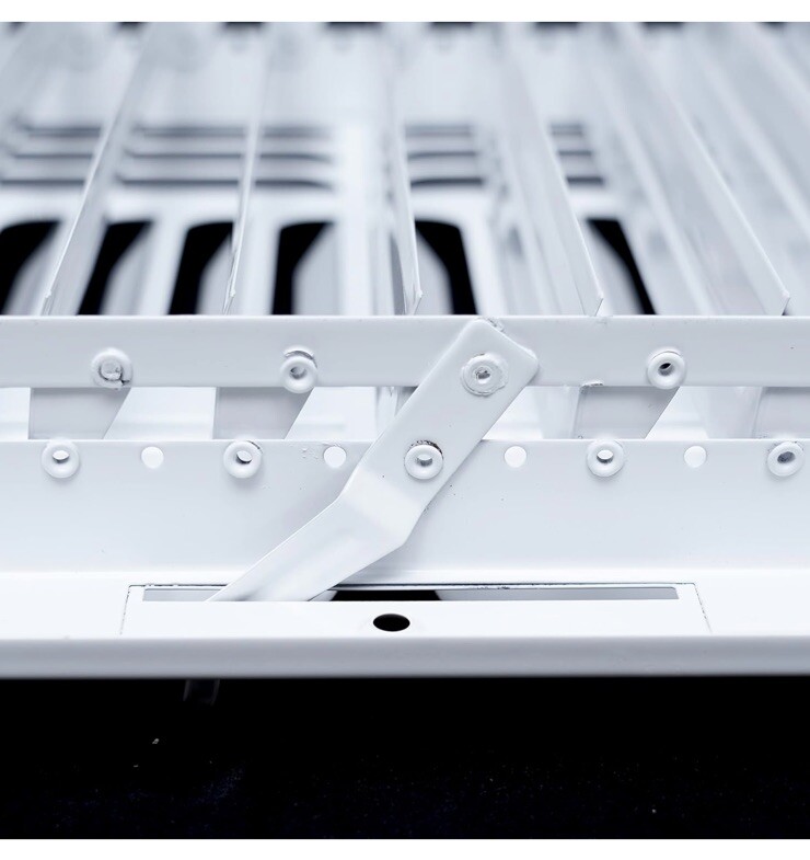HANDUA Air Grille Register Adjustable Ceiling Wall 10" x 10" Duct Size White