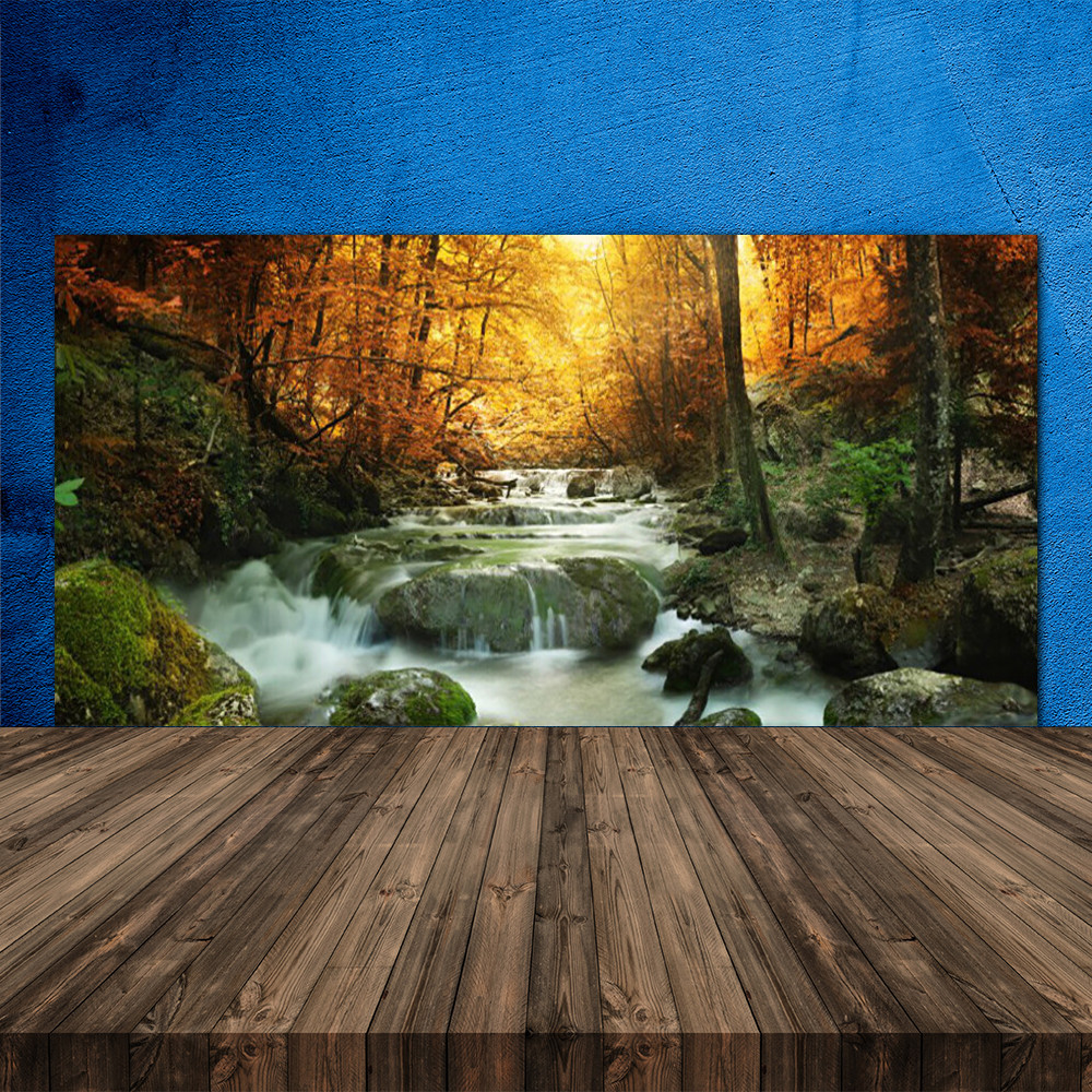 Panneau en verre de cuisine 120x60 cm finition premium Cascade