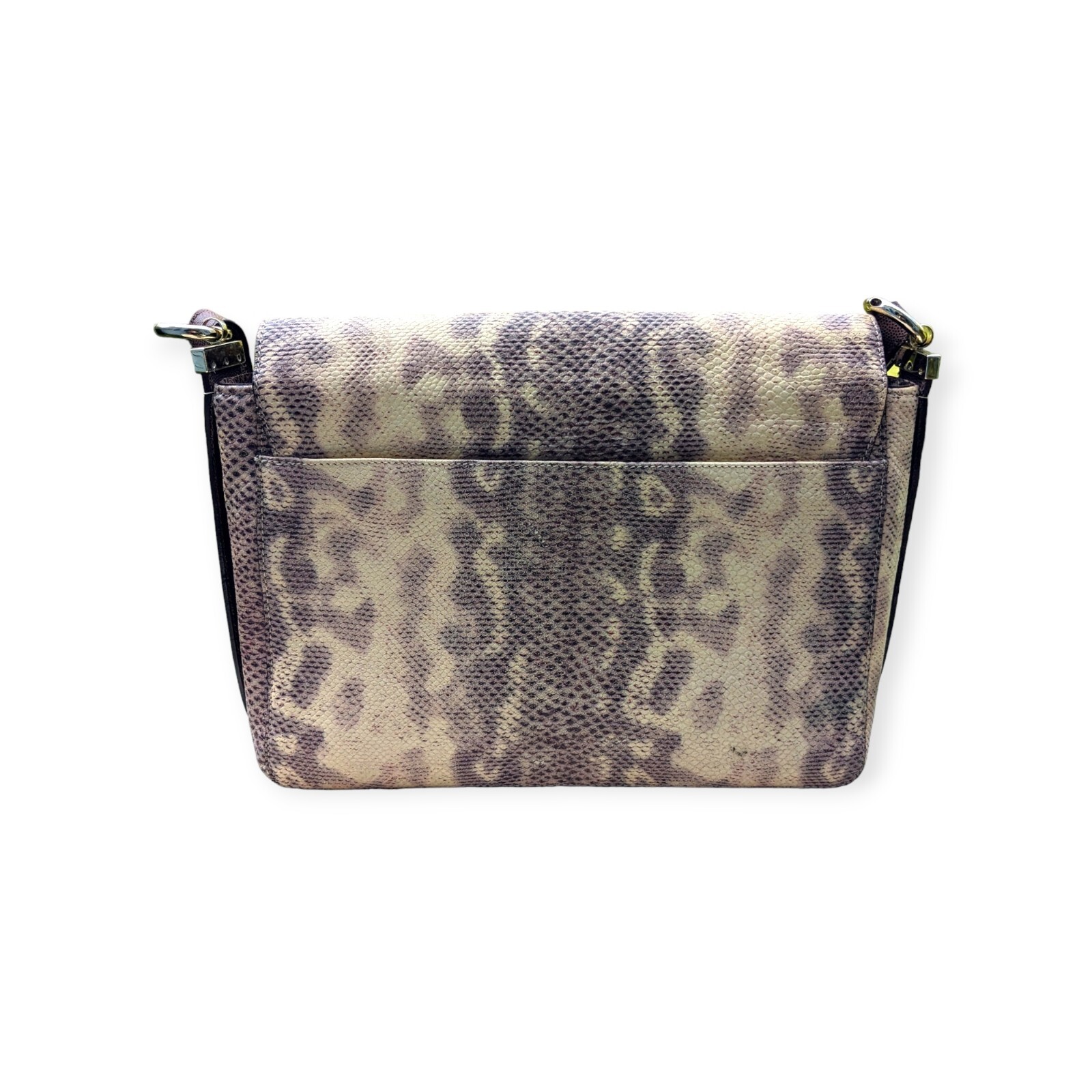 Brahmin Python Embossed Leather Shoulder Bag Huds… - image 8