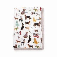 Little Unicorn Newborn Receiving Quilt | Ultra- Soft, Multi-Layered Muslin Fa...