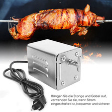 BBQ Grill Bräter Elektromotor Ziege Schwein Huhn BBQ Spieß Drehspieß Outdoor Ba