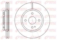 Remsa 2X Bremsscheibe Vorne Ø257.9Mm BelüFtet FüR Mazda 2 DE DH 3 DE