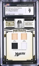 Miguel Cabrera - Prime Patches - P30 - CGC 9 - 2005 Donruss