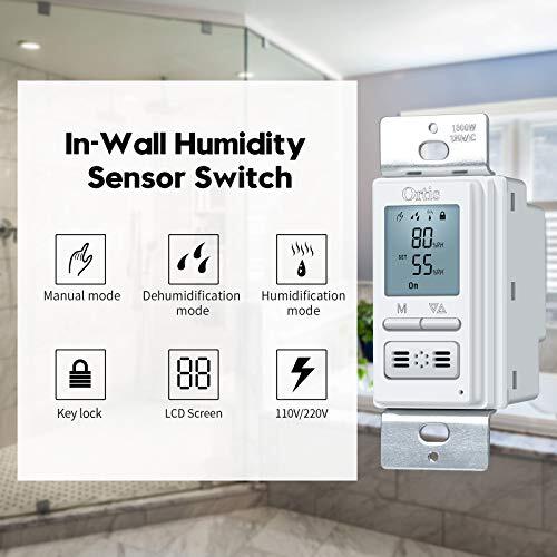 [New Generation] Humidity Sensor Switch, inWall Bathroom Fan Automated Contr... eBay