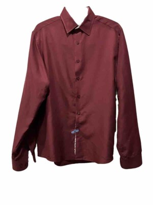 Jordan Jasper Men s Shirt Med Button Down Solid With Pattern On Cuffs For Style