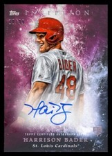 2018 TOPPS INCEPTION HARRISON BADER ROOKIE AUTO ON RED CARD 10/99 YANKEES STL