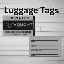 Vought International Asset Luggage Tag (for backpack, laptop bag, keychain)