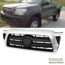 For Toyota Tacoma 2005 2006-2010 2011 Front Grille Chrome Shell With Black Grill