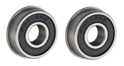 (2 Each) FR4-2RS Flanged Sealed Radial Ball Bearing 1/4 ID X 5/8 OD X 0.196'' W