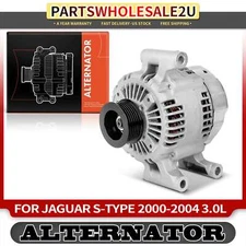 Alternator for Jaguar S-Type 2000-2004 V6 3.0L 120 Amp 12 V CW 6-Groove Pulley