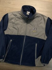 Majestic × MIL.ブルワーズ XLサイズ フリース裏地 スタジャン Majestic × MIL.ブルワーズ XLサイズ フリース裏地 スタジャン