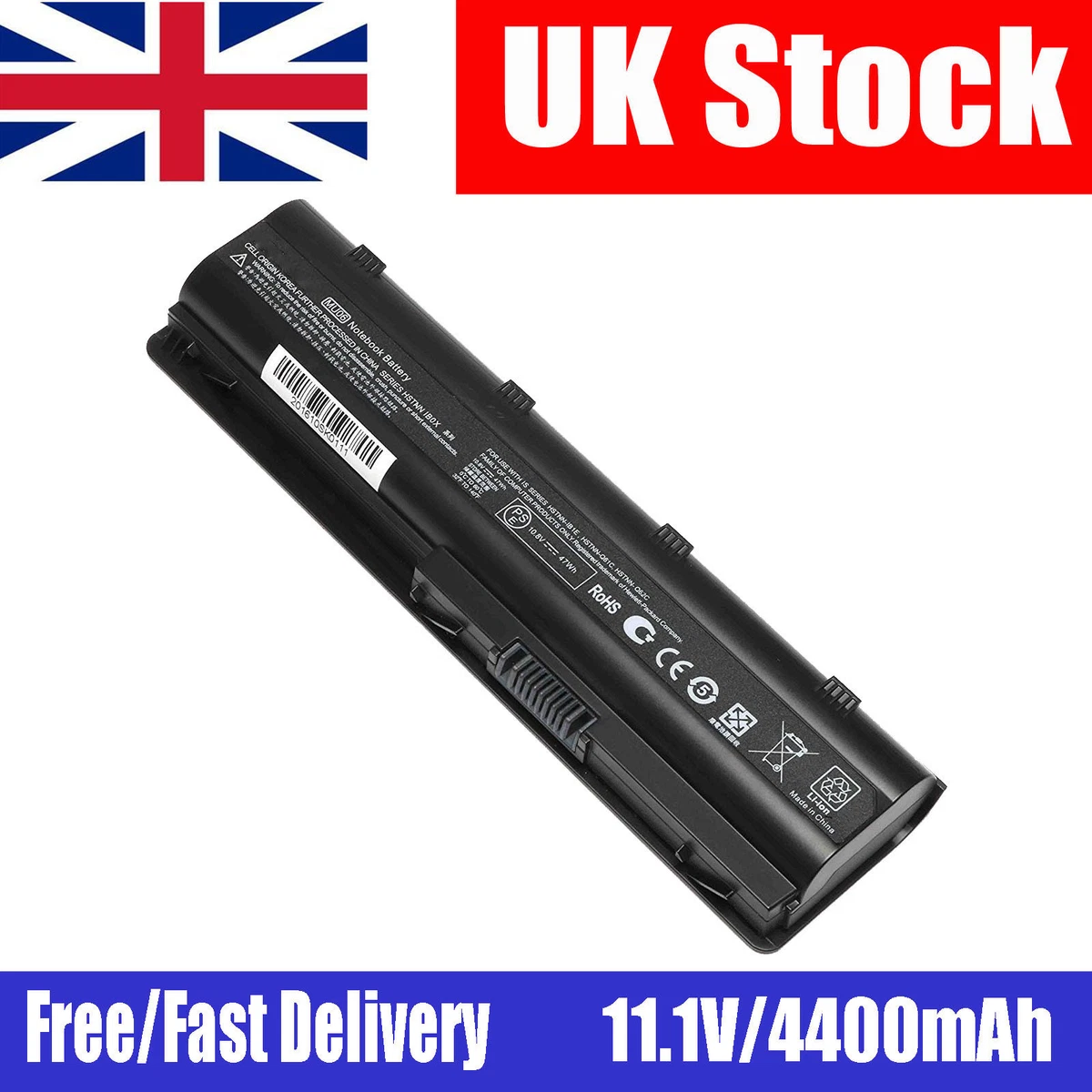 New Laptop Battery for HP MU06 MU06047 HSTNN Q51C 4400mah 6 Cell