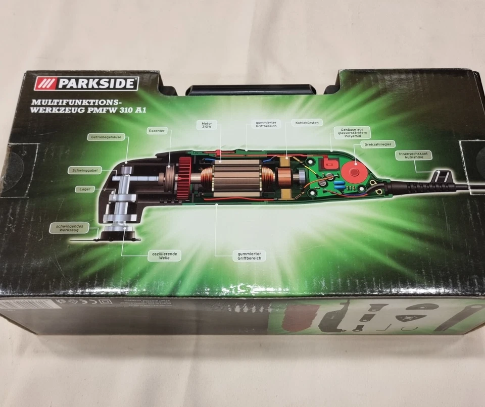 Parkside Multifunktionswerkzeug PMFW 310 A1 Wie Neu mit OVP - Bild 2 von 2