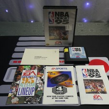 NBA Live 95 (SEGA Genesis, 1995) 100% Complete CIB w/ Manual, Inserts & Reg Card