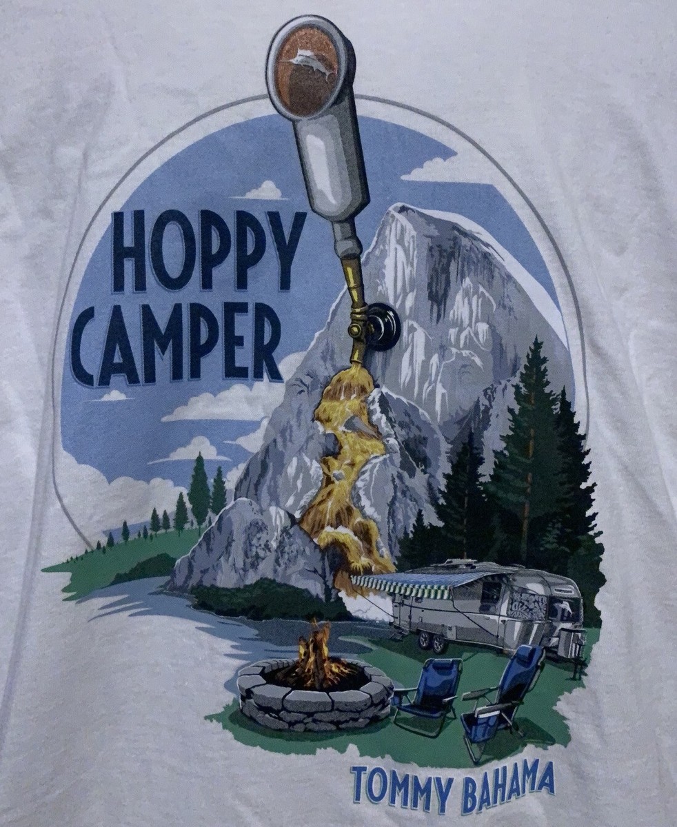 NEW Tommy Bahama Men's 2XLT Cotton White Hoppy Camper Camping Tee Shirt  TALL | eBay