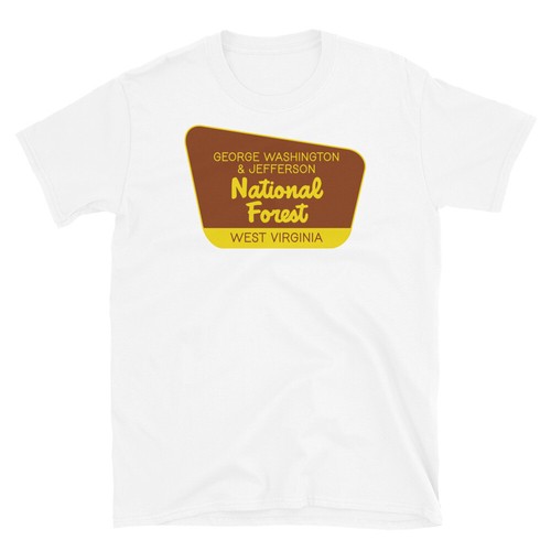 George Washington & Jefferson National Forest West Virginia Short-Sleeve T-Shirt - 第 6/6 張圖片