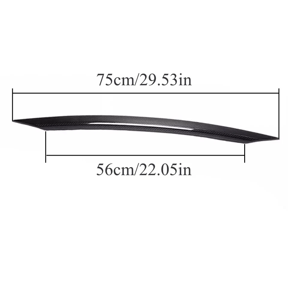 Ajuste 2018-2022 INFINITI Q50 fibra de carbono maletero trasero tapa puerta borde cubierta embellecedor Foto 2 de 4