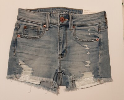 Shorts American Eagle Stretch Taille 00 - Court Décontracté En Coton/rayon/spandex, Bon état