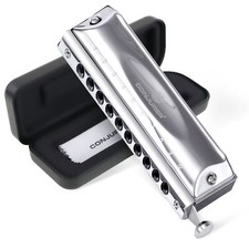 CONJURER 10Hole 40Tone Chromatic Harmonica Mouth Organ key C harmonica New