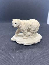 Detailed Resin Polar Bear Figurine With Base