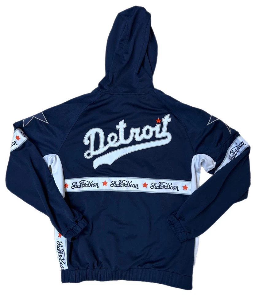 Stall and Dean Navy Detroit Tigers Full Zip Hoodie Mens Size XL Extra Large Rare - Image 2 of 4