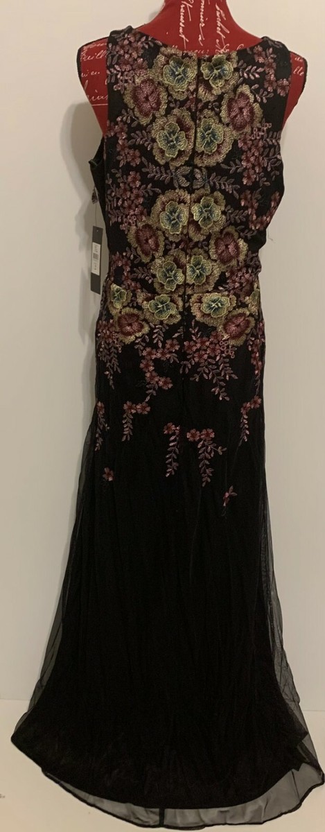 DAVID MEISTER EMBROIDERED FLORAL V NECK GOWN ( New ) | eBay DAVID MEISTER EMBROIDERED FLORAL V NECK GOWN ( New ) | eBay