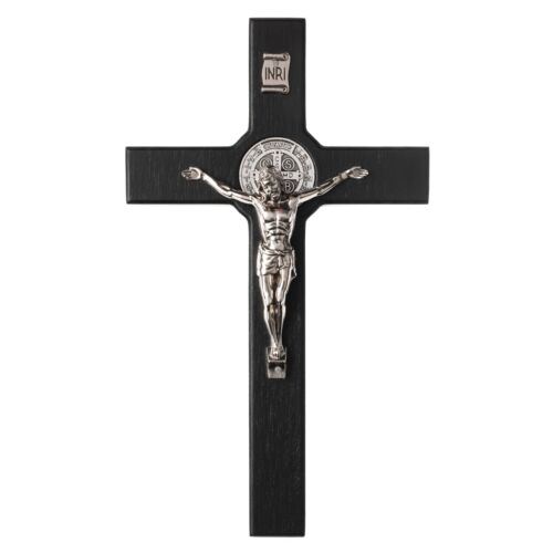 Wandkreuz Hängekreu Kreuz des Heiligen Benedikt mit dem Passionskreuz 18x10 - Bild 1 von 6